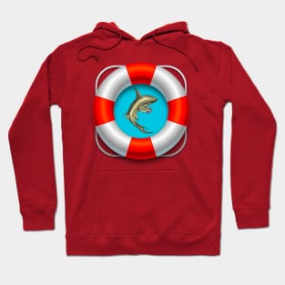 Shark and the lifebuoy Hoodie